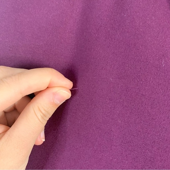 Universal  Standard Womens Cigarette Pants Purple Rayon Trouser Ankle M 18 20 - Picture 3 of 14